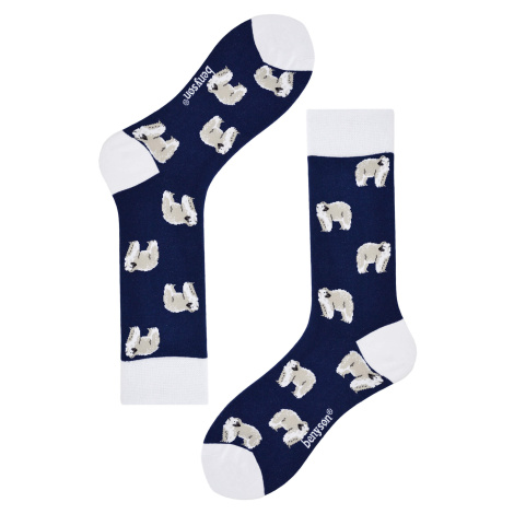 Polar bear veselé ponožky vysoké 042 tmavě modrá
