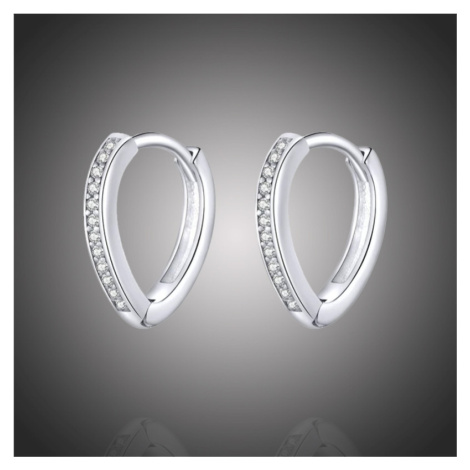 GRACE Silver Jewellery Stříbrné náušnice se zirkony Gisela, stříbro 925/1000 E-SCE868/59 Stříbrn