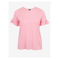 Růžové volné tričko VERO MODA CURVE Ana