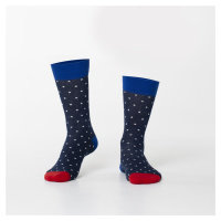 Pánské tmavě modré puntíkované ponožky