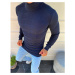 Men's navy blue turtleneck sweater WX1580