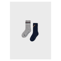 2 pack froté ponožek s protiskluzem SKATE tmavě modré MINI Mayoral