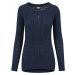 Urban Classics Ladies Long Wideneck Sweater Dámnský svetr námořnická modrá