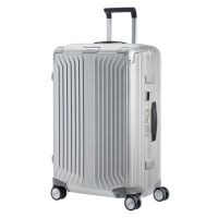 Samsonite Hliníkový cestovní kufr Lite-Box Alu M 71 l - stříbrná