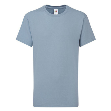 Fruit of the Loom Dětské bavlněné triko 61-363-0 Mountain Blue