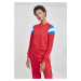 Ladies Sleeve Stripe Crew - firered/brightblue/white