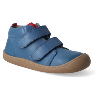 Barefoot kotníková zateplená obuv Koel - Plus fleece nappa blue