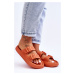 Dámské pěnové sandály s pruhy Orange Sharmen