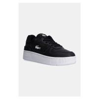 Kožené sneakers boty Lacoste T-Clip Platform černá barva, 48SFA0046