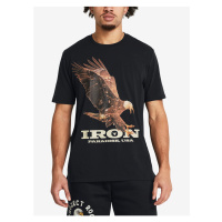 Černé sportovní tričko Under Armour UA Pjt Rck Eagle Graphic SS