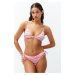 Trendyol Striped Triangle Regular Bikini Set