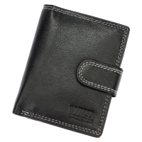 Pánská kožená peněženka Wild 125131B černá / bílá