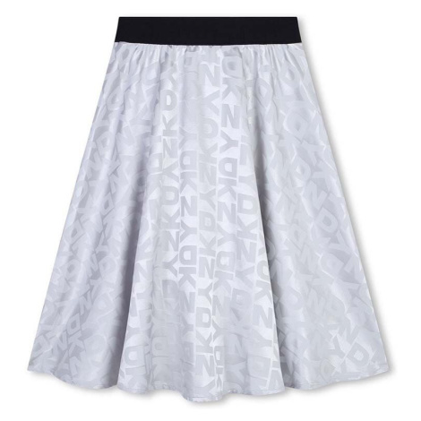 Dětská sukně Dkny šedá barva, mini, áčková, D60217