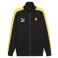 Puma FERRARI RACE ICONIC T7 TRACK JACKET Pánská mikina se zipem, černá, velikost