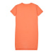 Guess ROLLED UP SLEEVES TERRY DRESS Oranžová