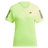 adidas OWN THE RUN TEE Dámské běžecké tričko, reflexní neon, velikost