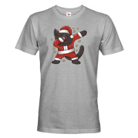 Pánské tričko Vánoční kočka - skvělé vánoční tričko