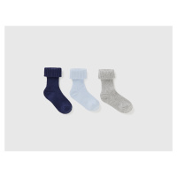 Benetton, Long Sock Set With Cuff