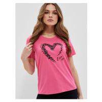 Růžové dámské tričko Moodo