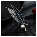 Éternelle Luxusní brož s perlou a zirkony Estella B8083-LXT0574A Stříbrná