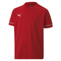 Puma TEAM GOAL TRAINING JERSEY TEE Chlapecké sportovní triko, červená, velikost
