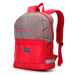 Cestovní batoh travel plus, červeno-šedý