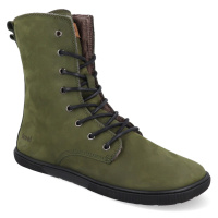 Barefoot zimní boty Koel - Faro Adult Khaki zelené