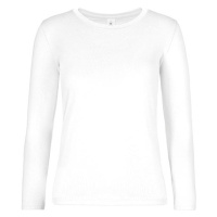 B&C Dámské tričko s dlouhým rukávem TW08T White