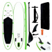 SHUMEE Nafukovací SUP paddleboard zeleno-bílý 360