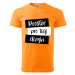 MMO Pánske tričko s vlastním potiskem Barva: Mandarínková oranžová