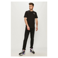 Bavlněné tričko Puma černá barva, 586668