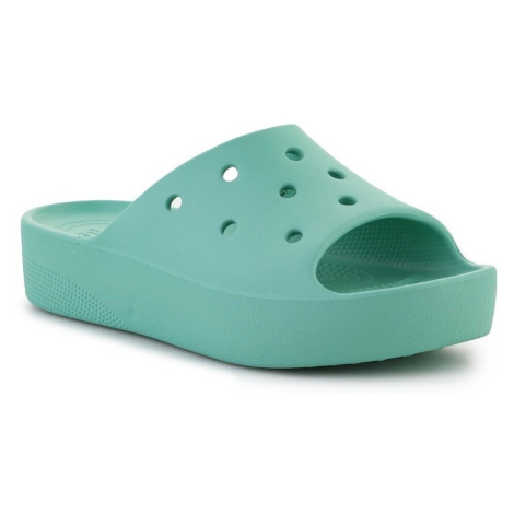 Crocs Classic Platform Slide Zelená