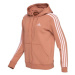 adidas 3-STRIPES FULL-ZIP HOODIE Dámská mikina, hnědá, velikost