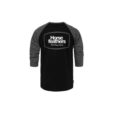 HORSEFEATHERS Triko Bronco Raglan - black/gray BLACK