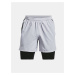 Kraťasy Under Armour UA LAUNCH 5'' 2-IN-1 SHORT - šedá