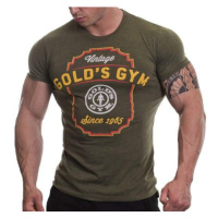 Golds Gym Gold's Gym pánské tričko GGTS066 Vintage Army - L
