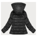 Černá prošívaná dámská zimní bunda (YP-22075-1)