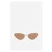 H & M - Sluneční brýle ve tvaru kočičích očí - zlatá