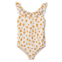 Jednodílné dětské plavky Liewood Kallie Printed Swimsuit žlutá barva