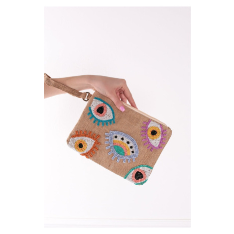 Vícebarevná vzorovaná listová kabelka Anny VERDE
