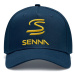 Ayrton Senna čepice baseballová kšiltovka Logo blue 2024