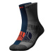 CRIVIT Pánské trekingové ponožky, 2 páry (černá/modrá/šedá/oranžová)