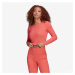 adidas Originals Cropped 2 Colored Rib Long Sleeve Top Semi Turbo/ Bright Orange