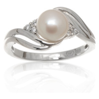 Dámský stříbrný prsten s pravou perlou SVLR0256SH8P1