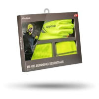 Grip Grab Balení rukavice/šátek a čepice Hi-Vis Running Essentials v dárkovém balení vel.M