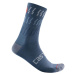 CASTELLI Cyklistické ponožky klasické - MID WINTER 18 - modrá
