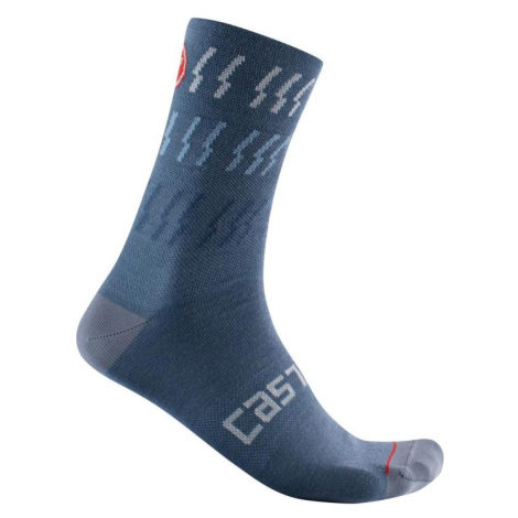 CASTELLI Cyklistické ponožky klasické - MID WINTER 18 - modrá