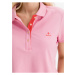 Růžové dámské tričko polo GANT Contrast Collar