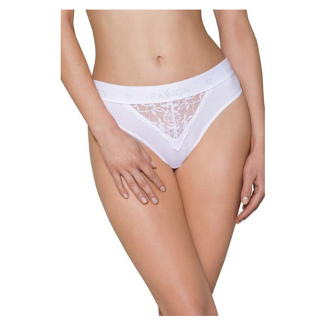 Dámské kalhotky PS001 bílé s krajkou Passion