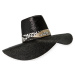 Černý slaměný klobouk - MISSONI